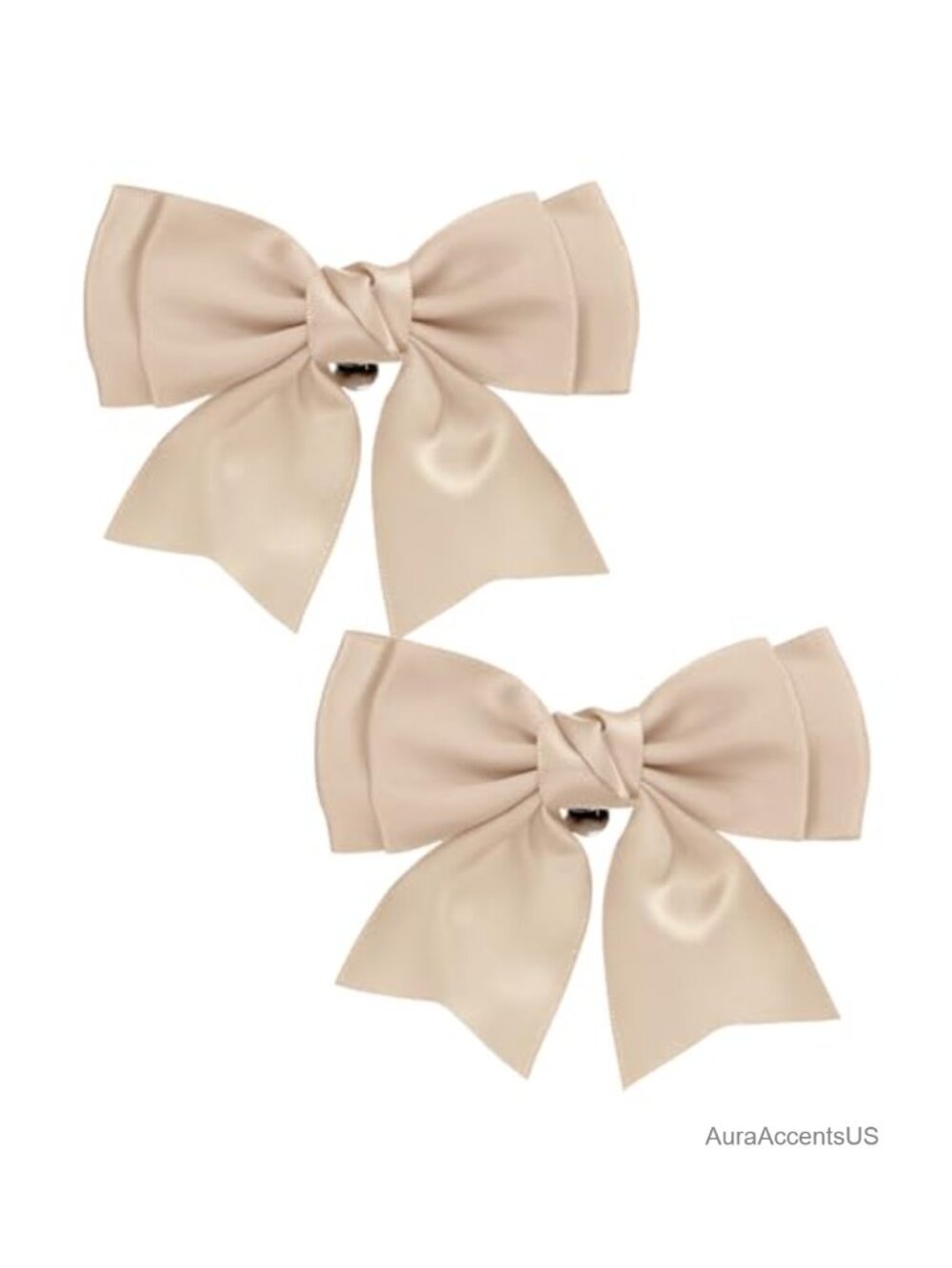 Satin Bow Shoe Clips Detachable Buckle Charms for Heels Flats Wedding